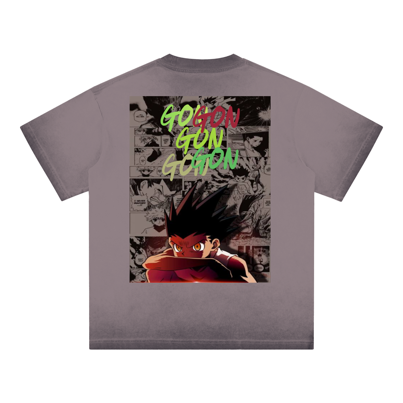 Reverse Gon HxH Dyed Loose Cotton T-Shirt