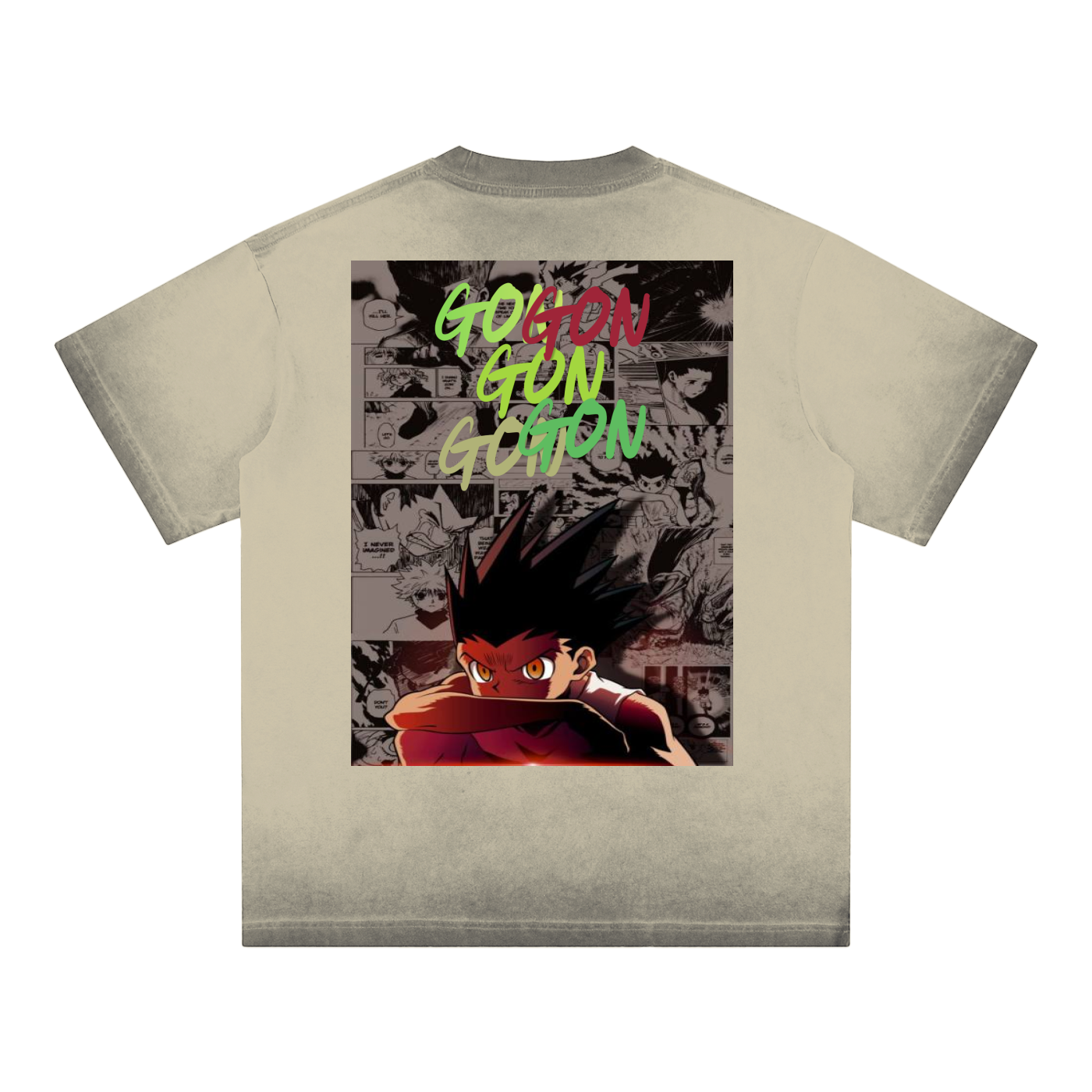 Reverse Gon HxH Dyed Loose Cotton T-Shirt