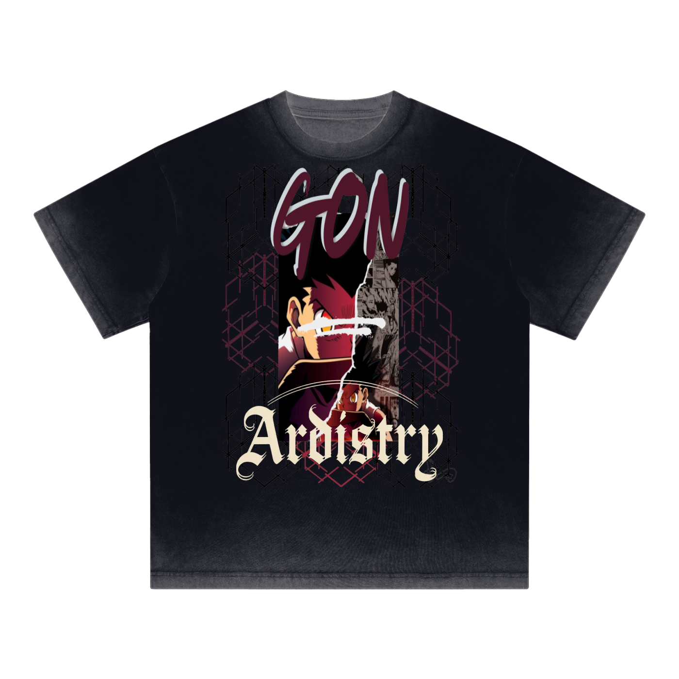 Reverse Gon HxH Dyed Loose Cotton T-Shirt