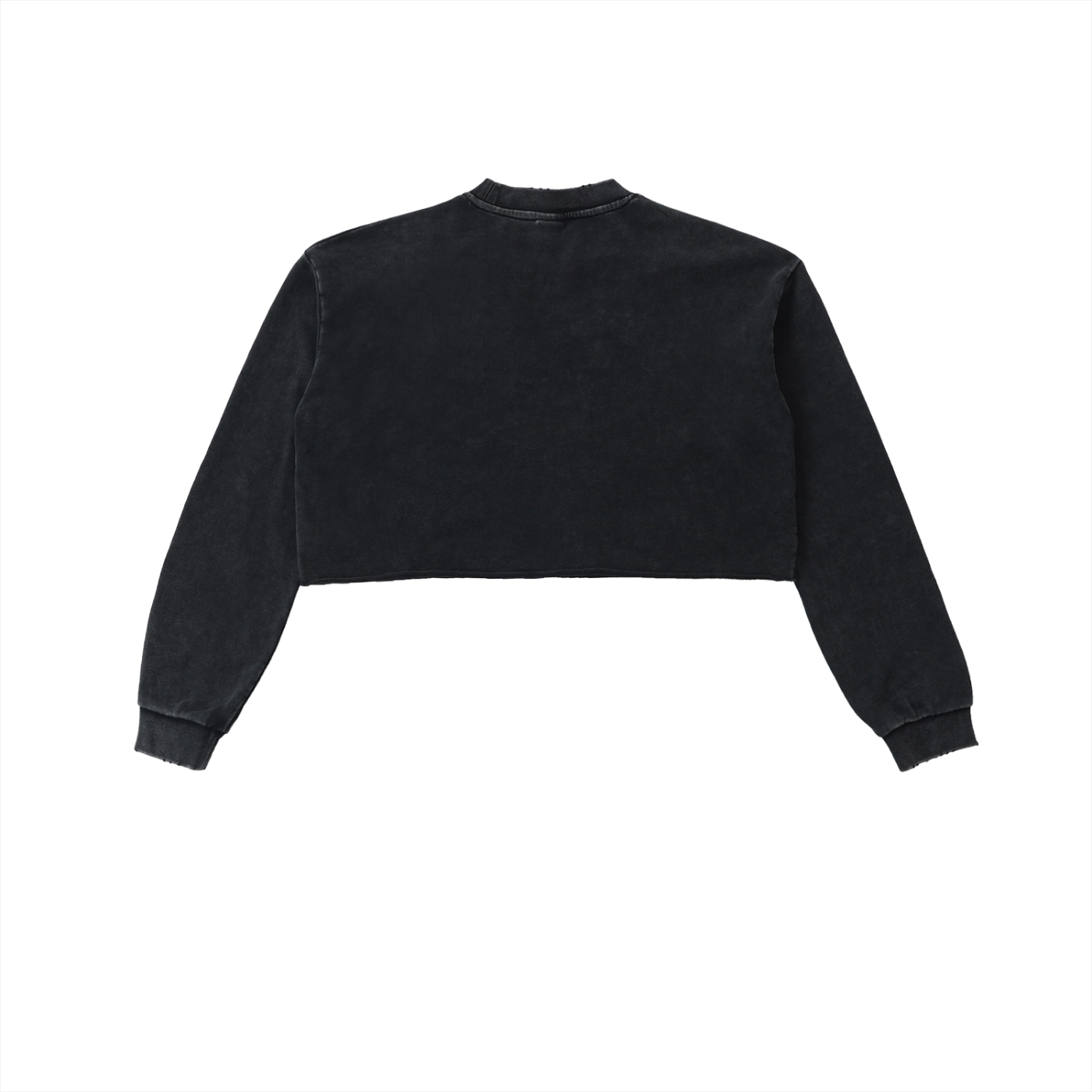 Snow Washed Gon HxH Raw Edge Women Cropped Sweatshirt