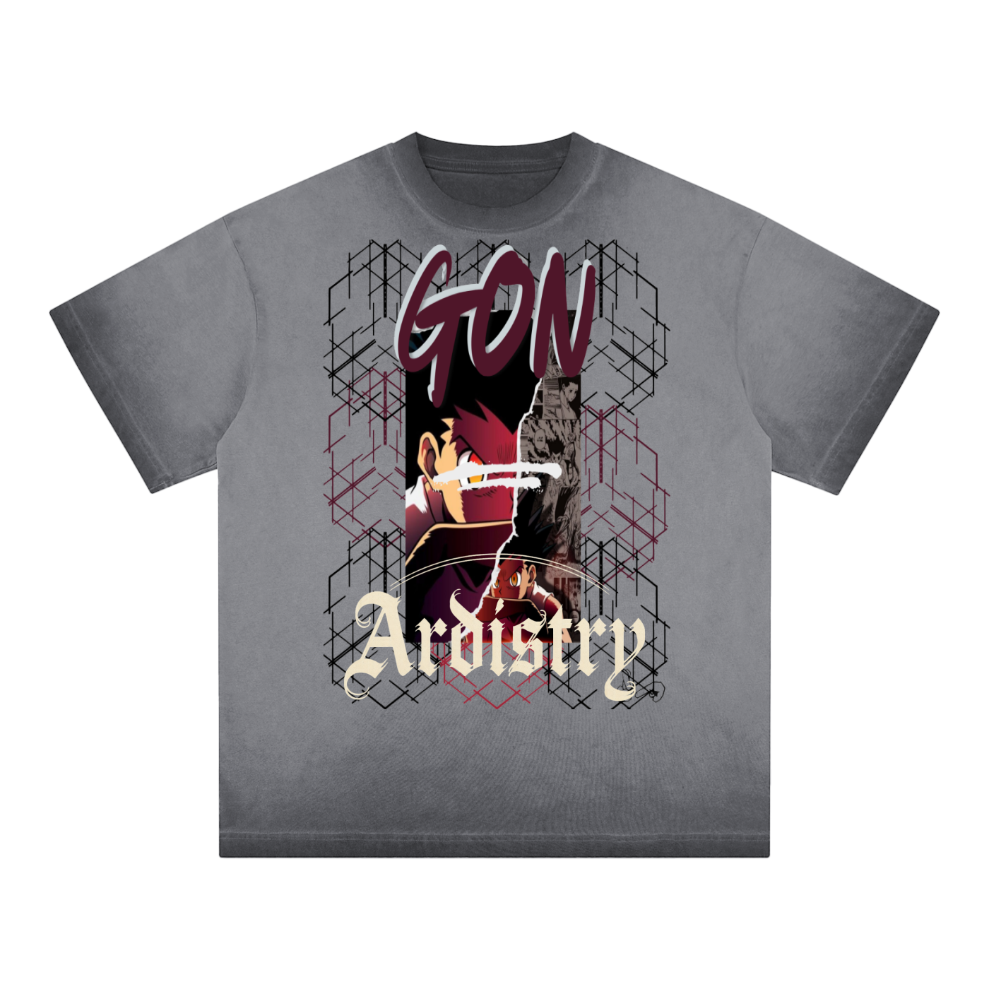 Reverse Gon HxH Dyed Loose Cotton T-Shirt