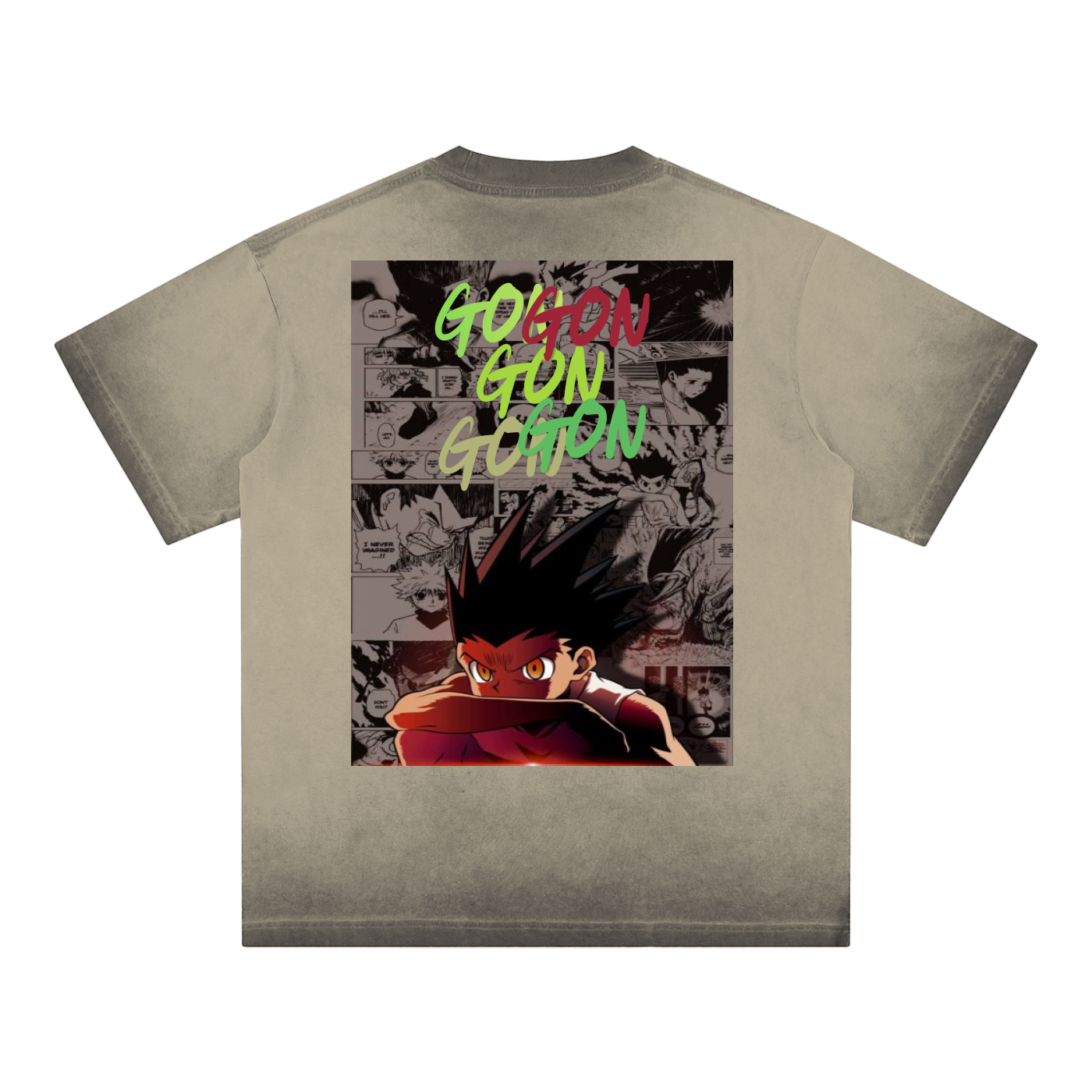 Reverse Gon HxH Dyed Loose Cotton T-Shirt
