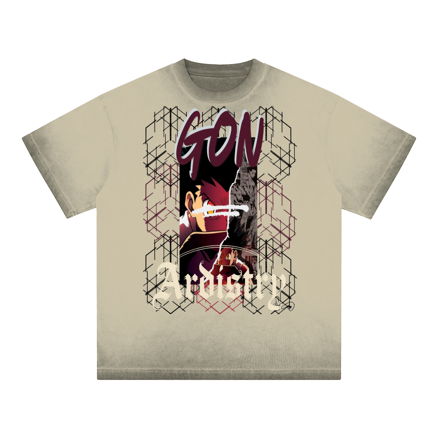 Reverse Gon HxH Dyed Loose Cotton T-Shirt