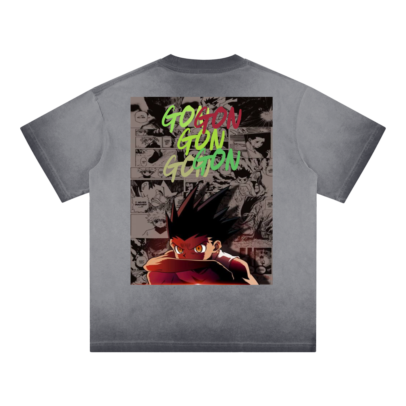 Reverse Gon HxH Dyed Loose Cotton T-Shirt